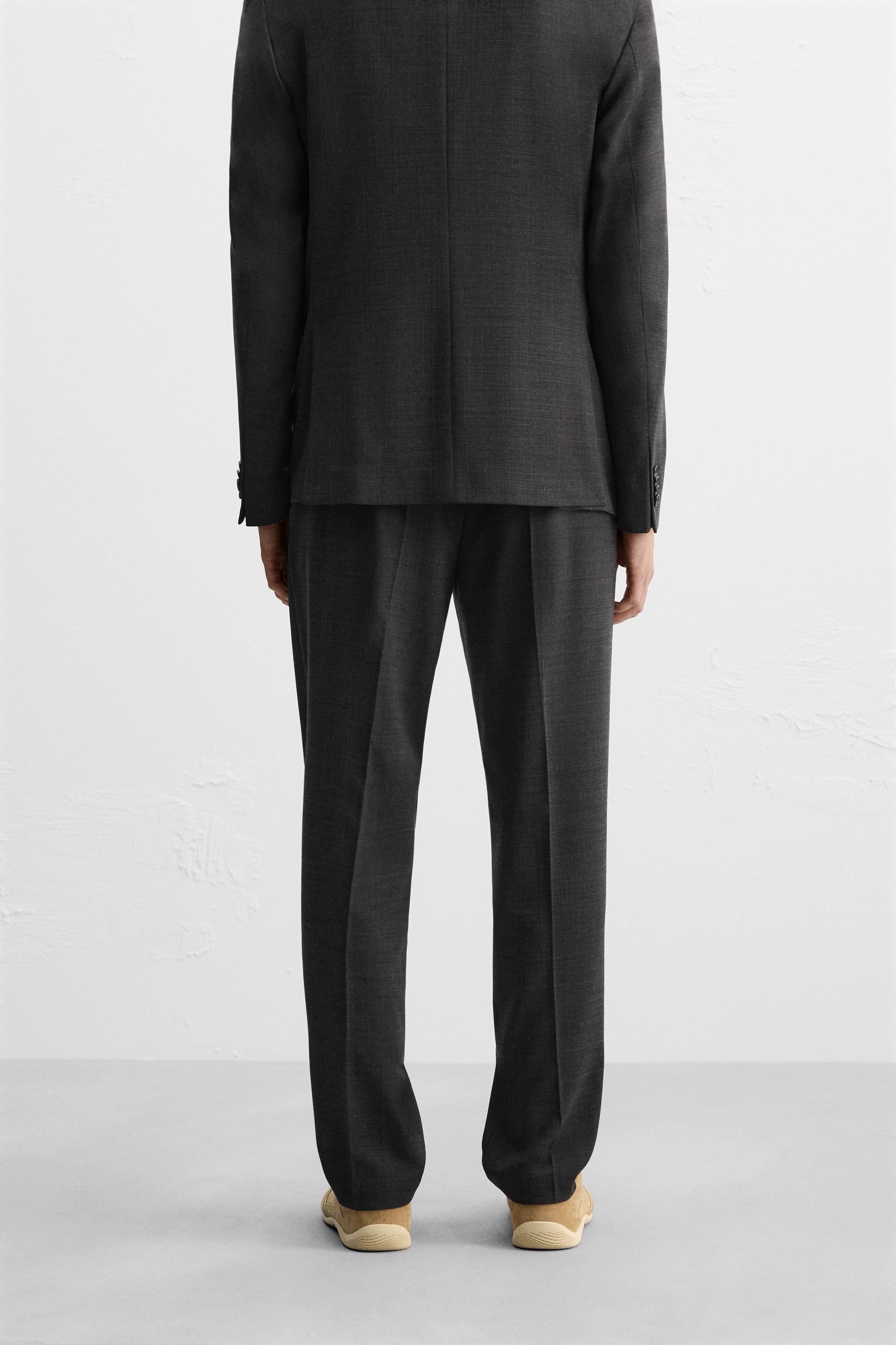 TEXTURED SUIT PANTS Product Image