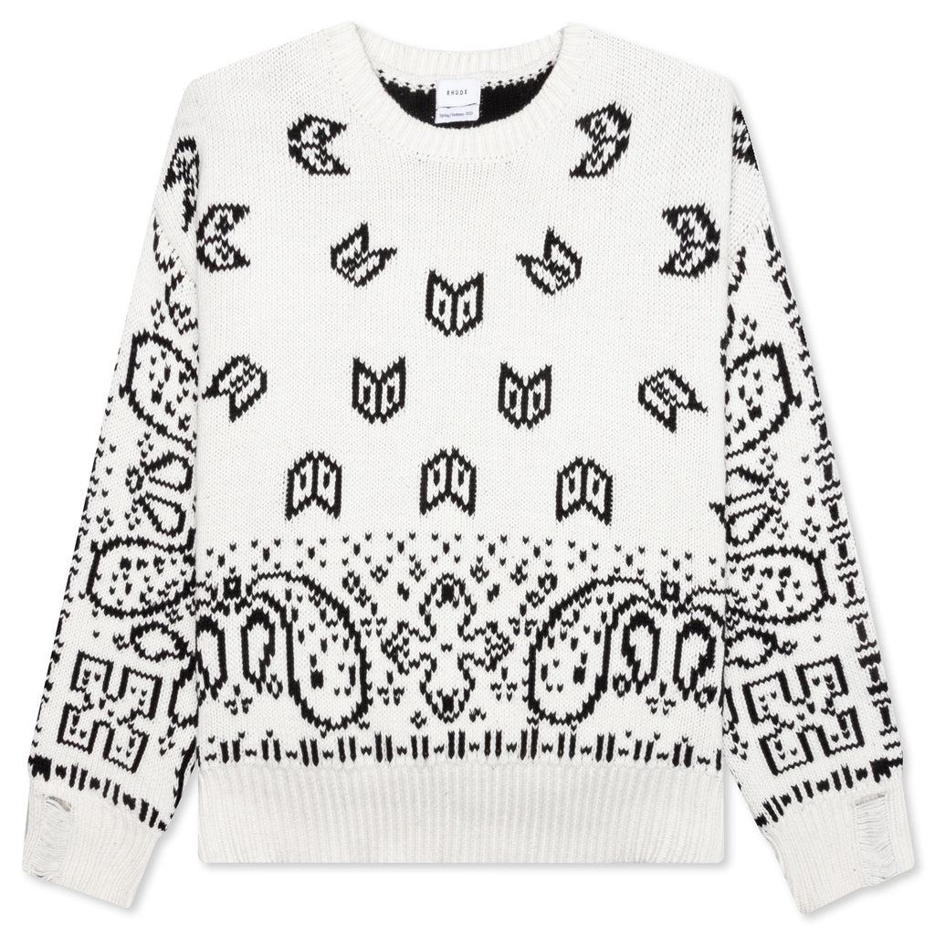 Lounge Sweater - White/Black Male Product Image