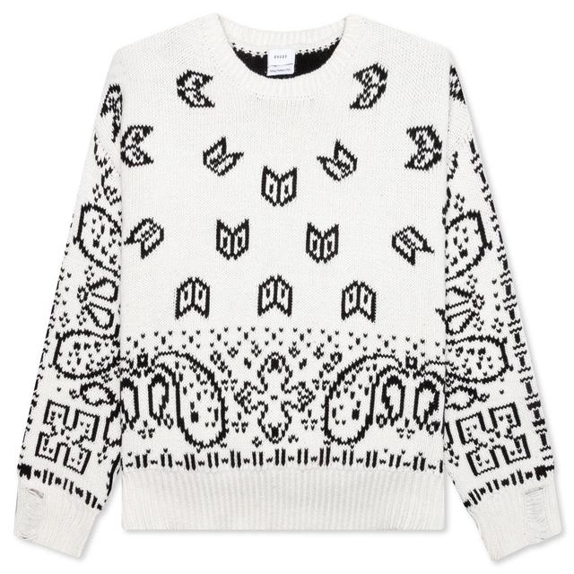 Lounge Sweater - White/Black Male Product Image