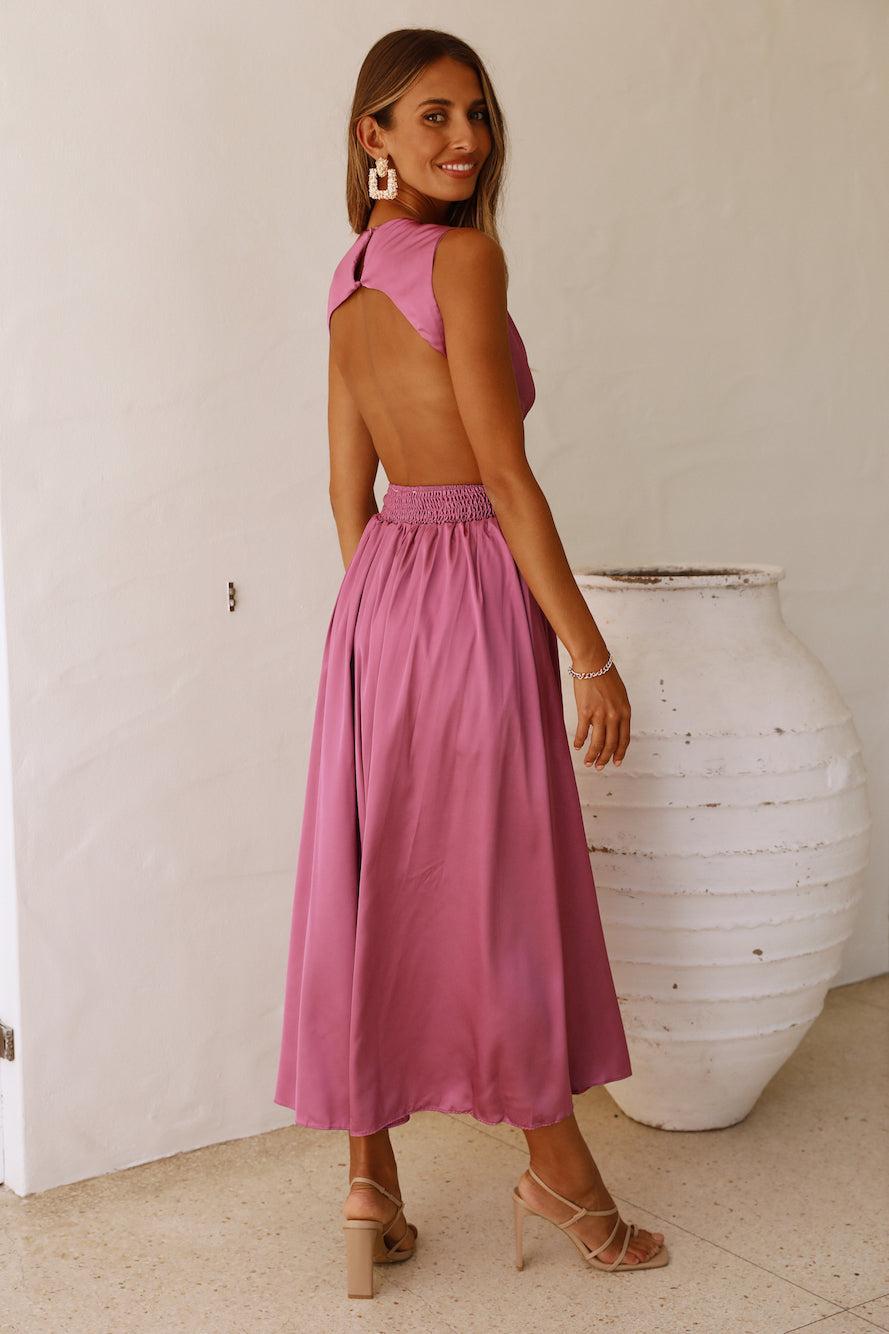 Lovely Travels Midi Dress Purple Product Image