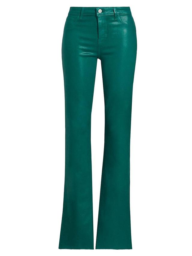 Womens Ruth Coated Straight-Leg Jeans Product Image