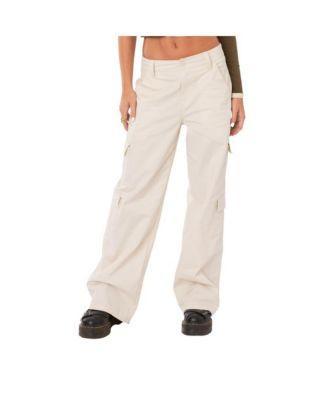 EDIKTED Zuri Cotton Twill Cargo Pants Product Image