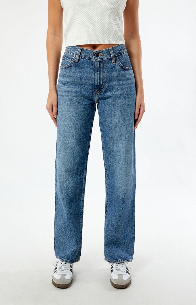 Levis Womens Mid Rise Cotton 94 Baggy Jeans Product Image