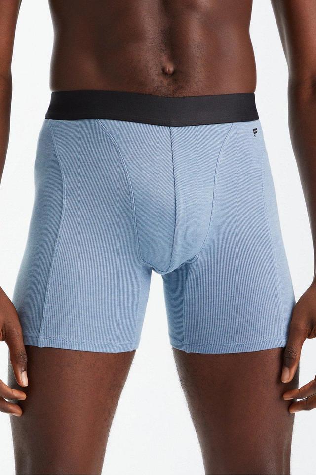 Fabletics Men The RestoreKnit Rib Boxer Brief male Stone Blue Size XXL Product Image