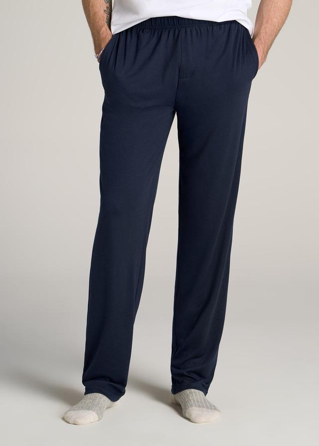 Lounge Pajama Pants for Tall Men in Navy Male Product Image