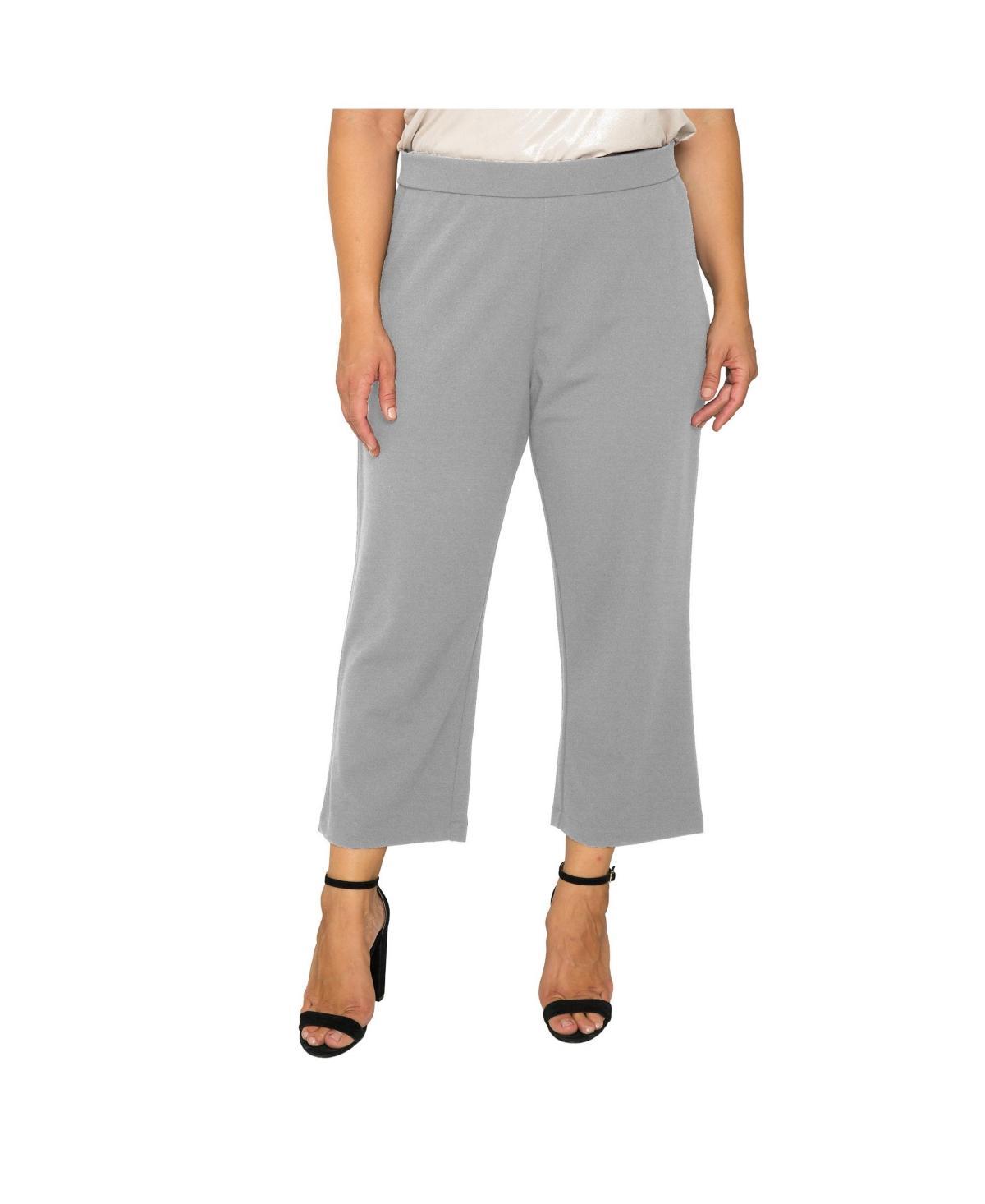 Standards & Practices High Waist Stretch Crepe Crop Pants Product Image