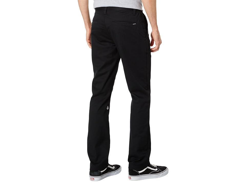 Volcom Frickin Slim Stretch Chino Pants (Black 1) Men's Casual Pants Product Image