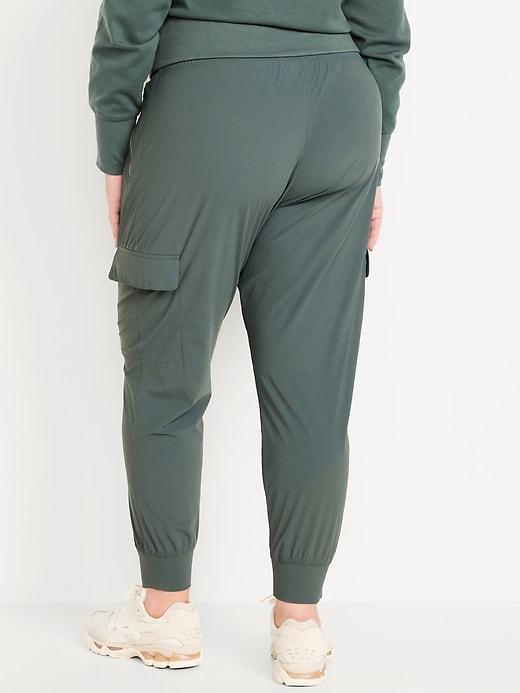 High-Waisted SleekTech Cargo Joggers Product Image