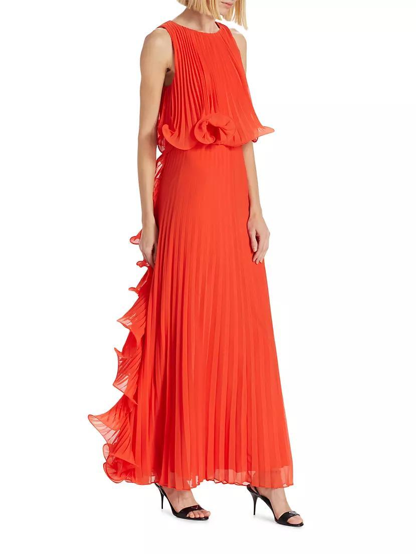 Pleated Octopus-Trimmed Gown Product Image