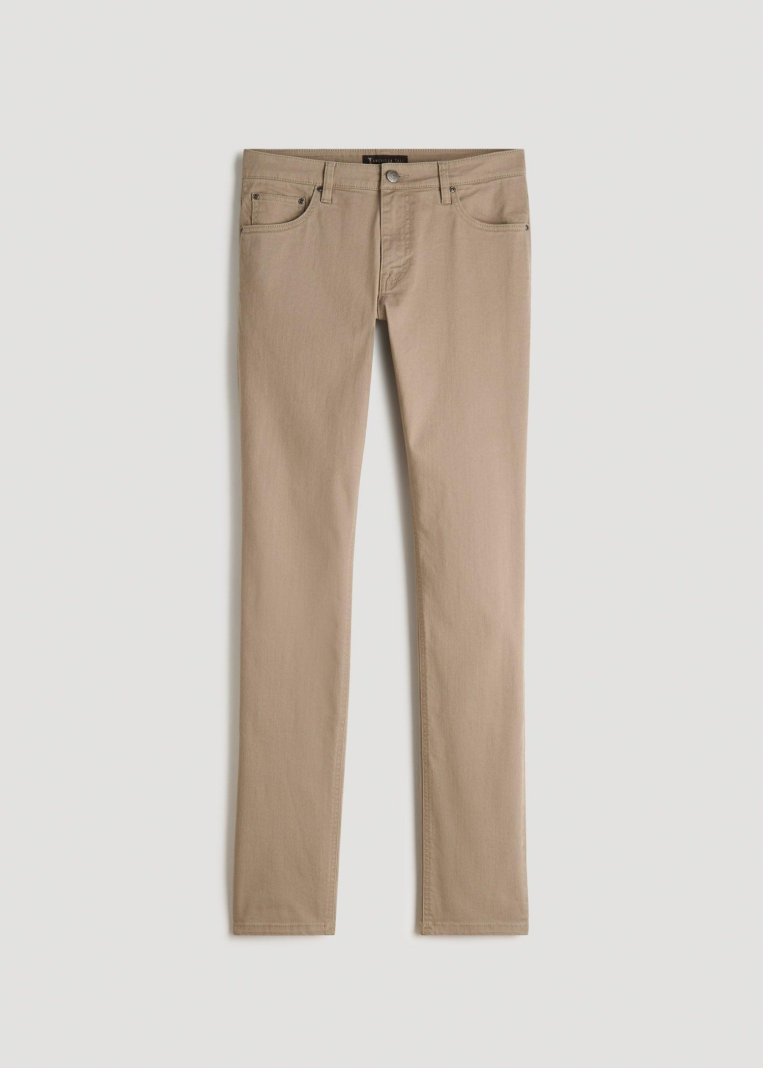 Carman Tapered Fit Colored Jeans for Tall Men in Clay Wash Product Image