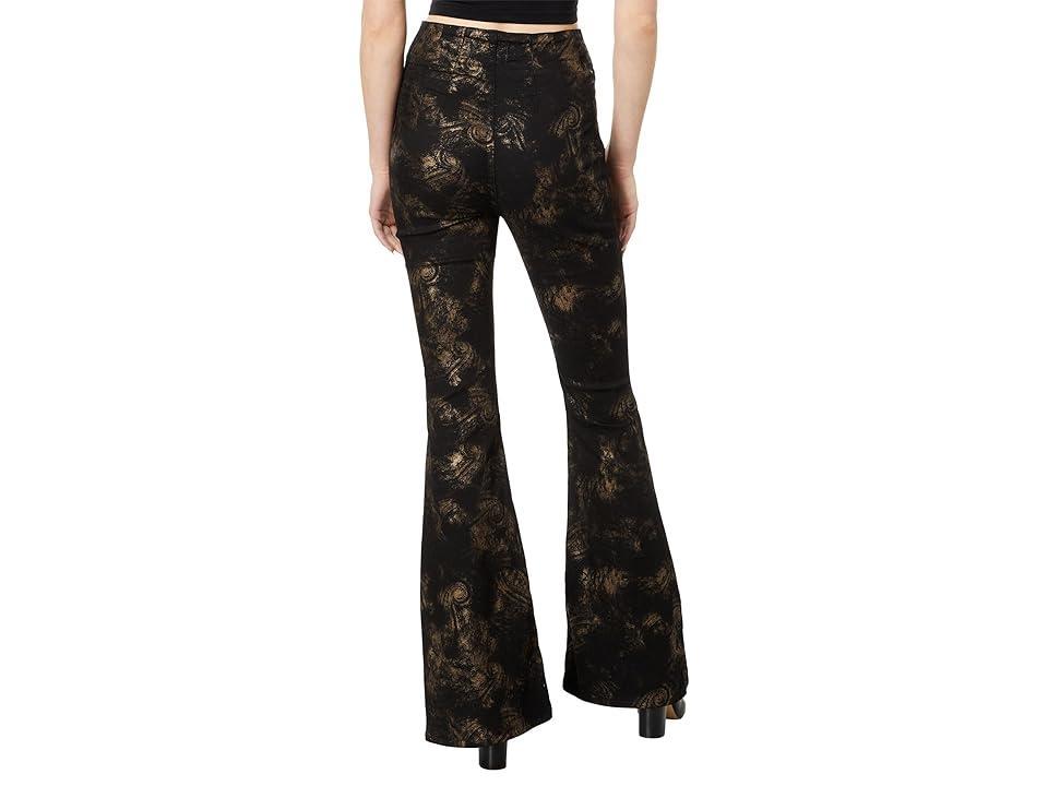 We The Free Jayde Printed Metallic Flare Jeans by We The Free at Free People Product Image