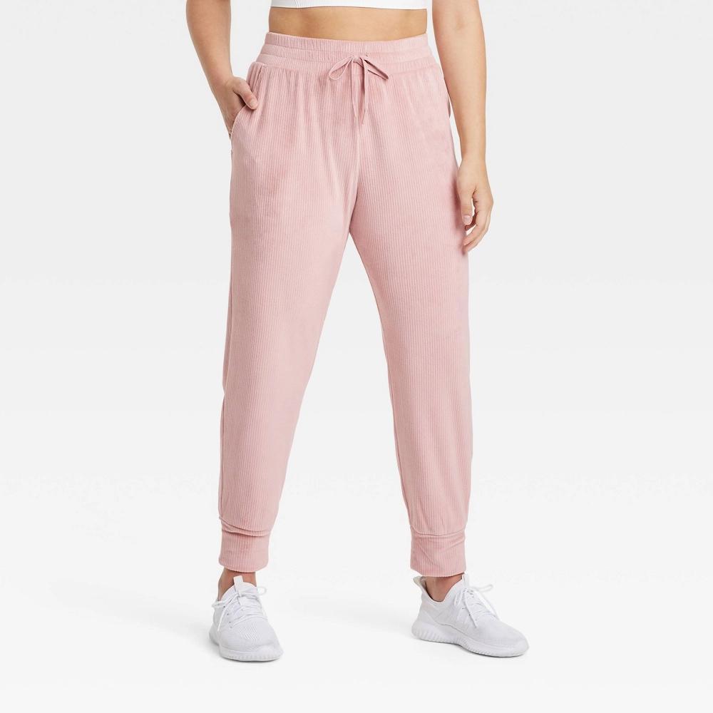 Women's Velour Ribbed Jogger Sweatpants - All In Motion™ Product Image