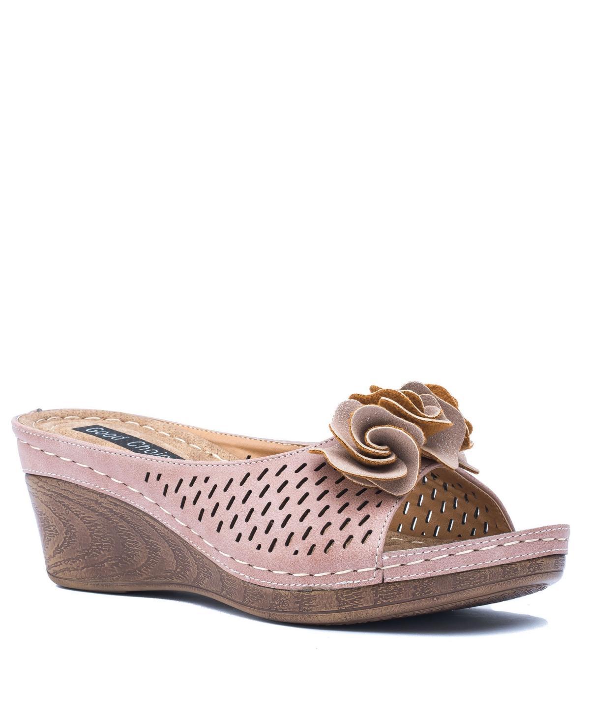 Good Choice Juliet Wedge Sandal | Womens | Blush | Size 7 | Sandals | Platform | Slide | Wedge Product Image