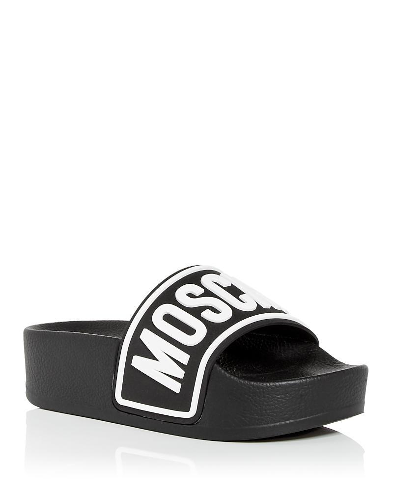 Moschino Womens Platform Slide Sandals Product Image