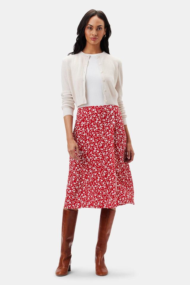 Gabrielle Wrap Skirt - Jane Red Product Image