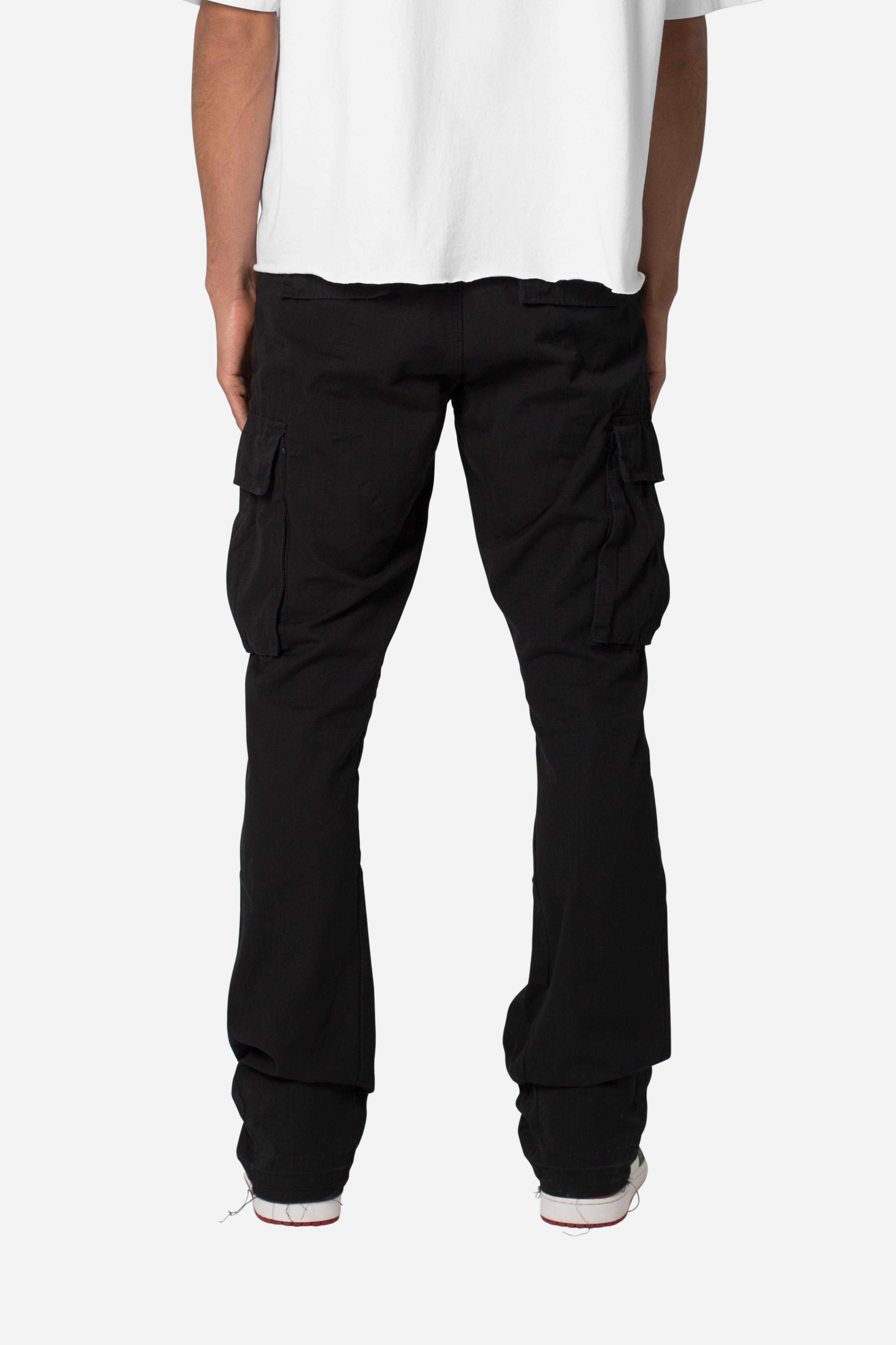 Bootcut Cargo Pants - Black Product Image