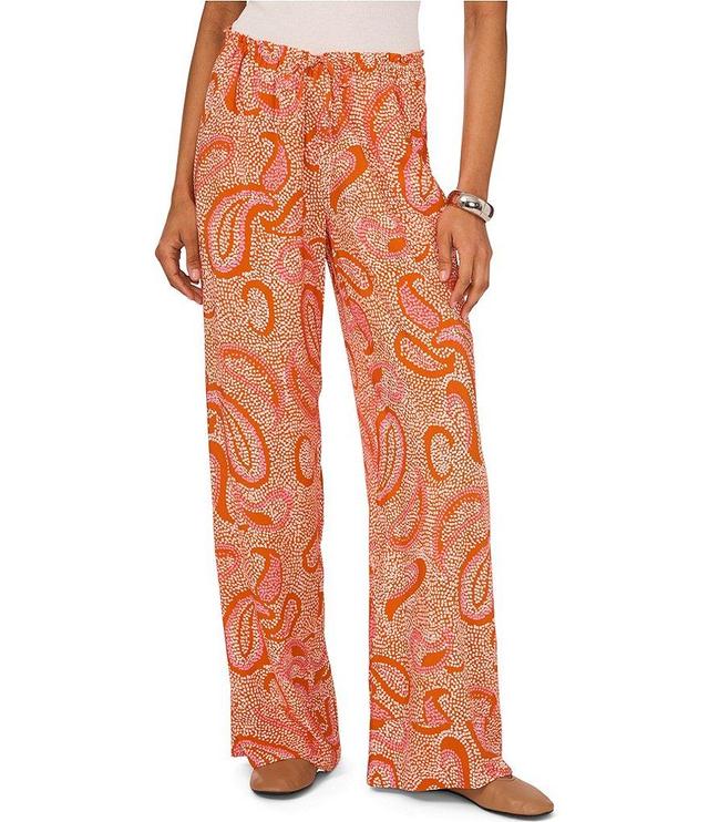 1. STATE Paisley Print Drawstring Wide Leg Pants Product Image