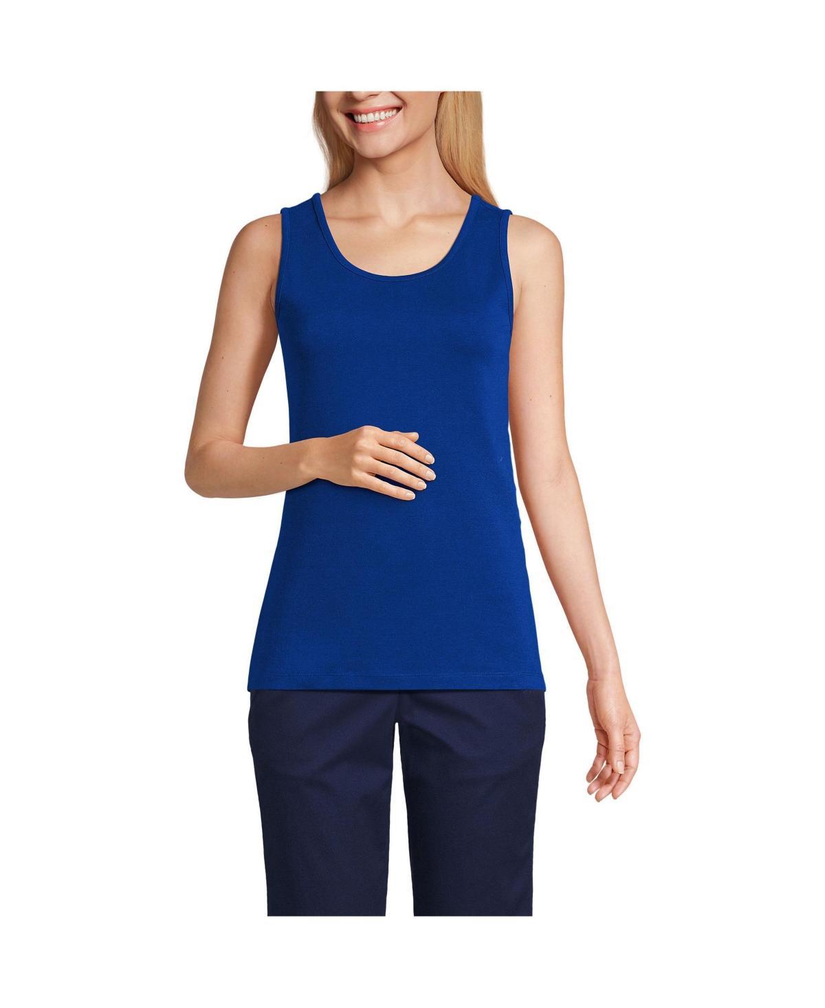 Lands End Womens Tall Cotton Tank Top Product Image