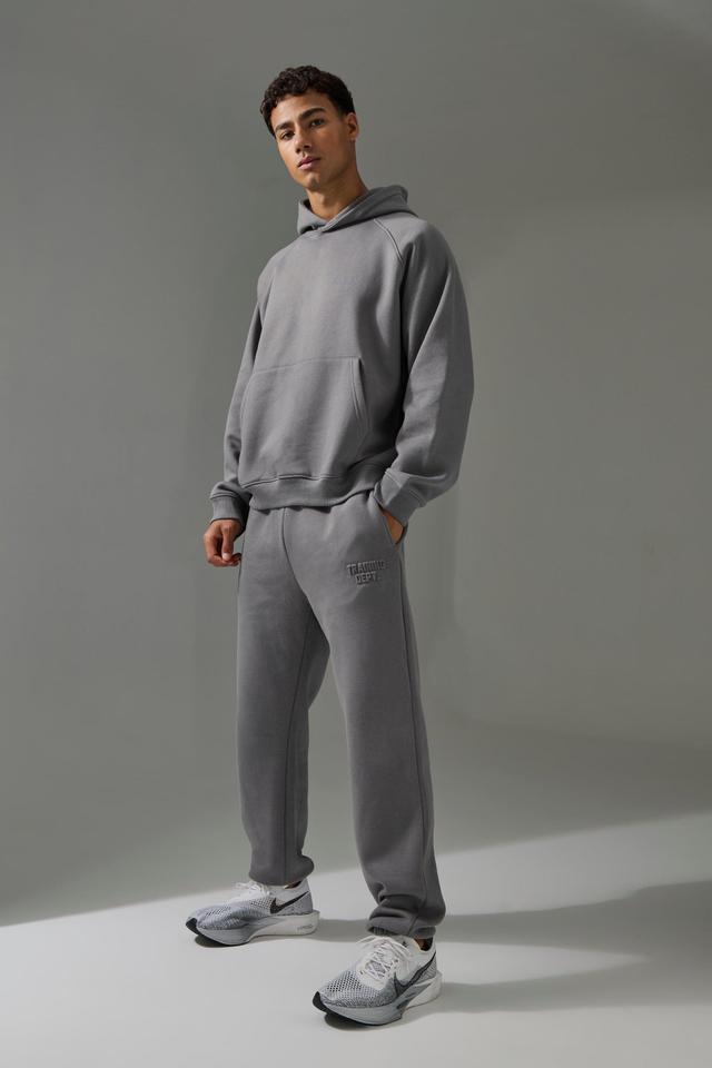 Man Active Training Dept Boxy Embossed Tracksuit | boohooMAN USA Product Image