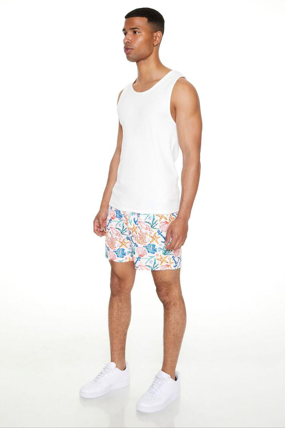 Ocean Life Print Swim Trunks | Forever 21 Product Image