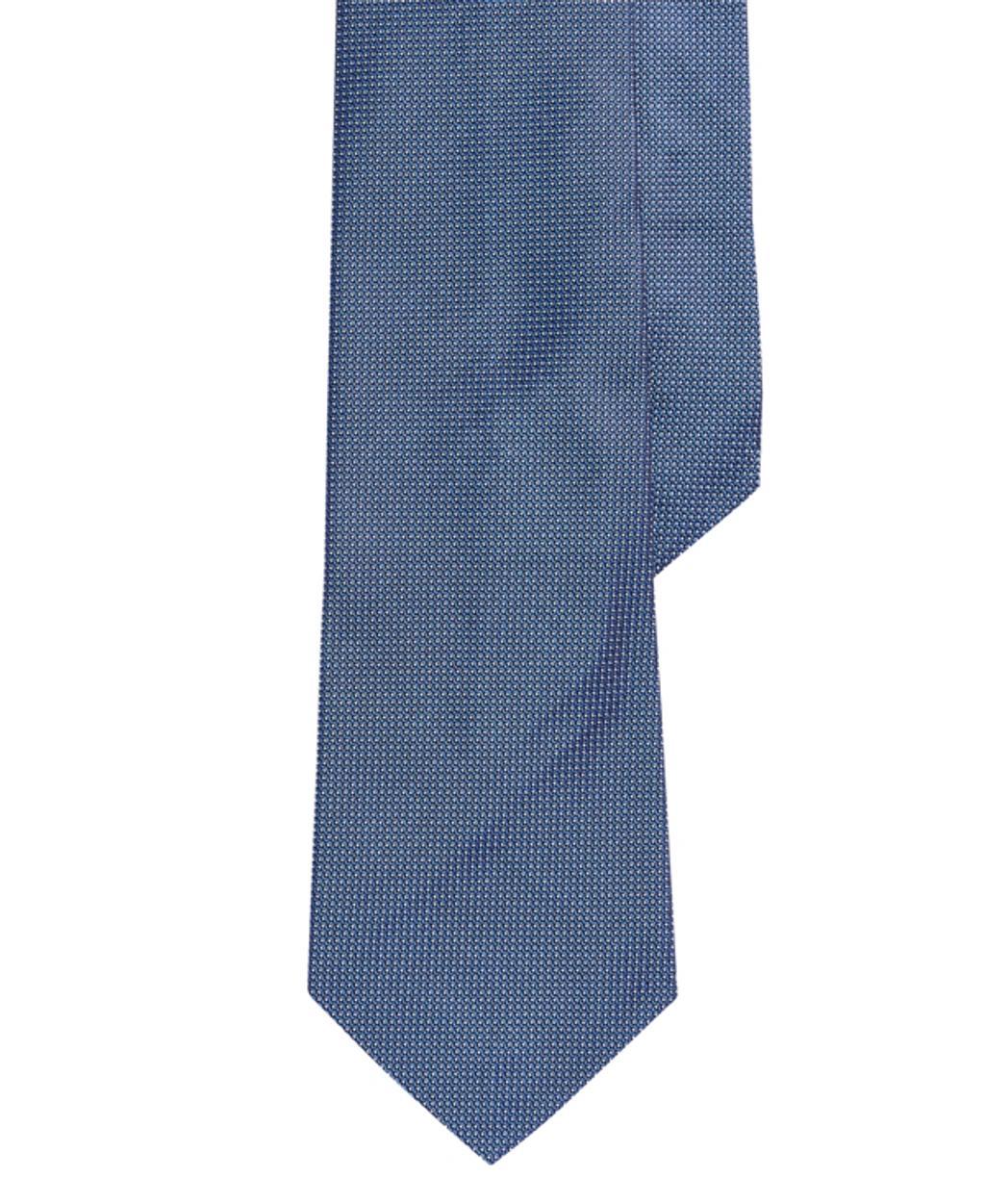 POLO RALPH LAUREN Pin Dot Silk Tie In Royal,white Product Image