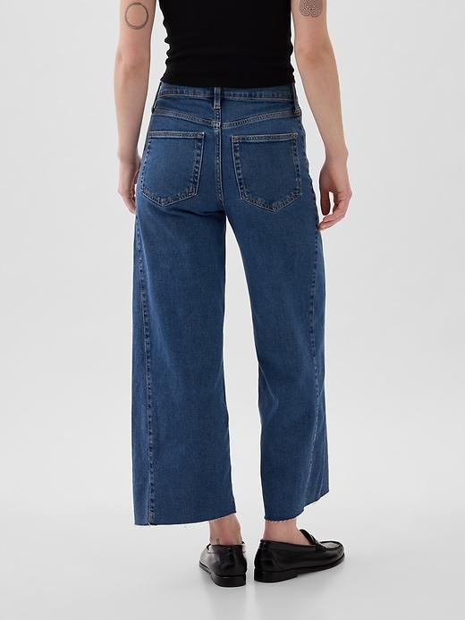 High Rise Stride Wide-Leg Ankle Jeans Product Image