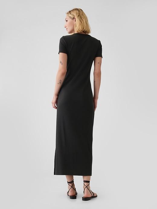 Modern Rib Maxi T-Shirt Dress Product Image