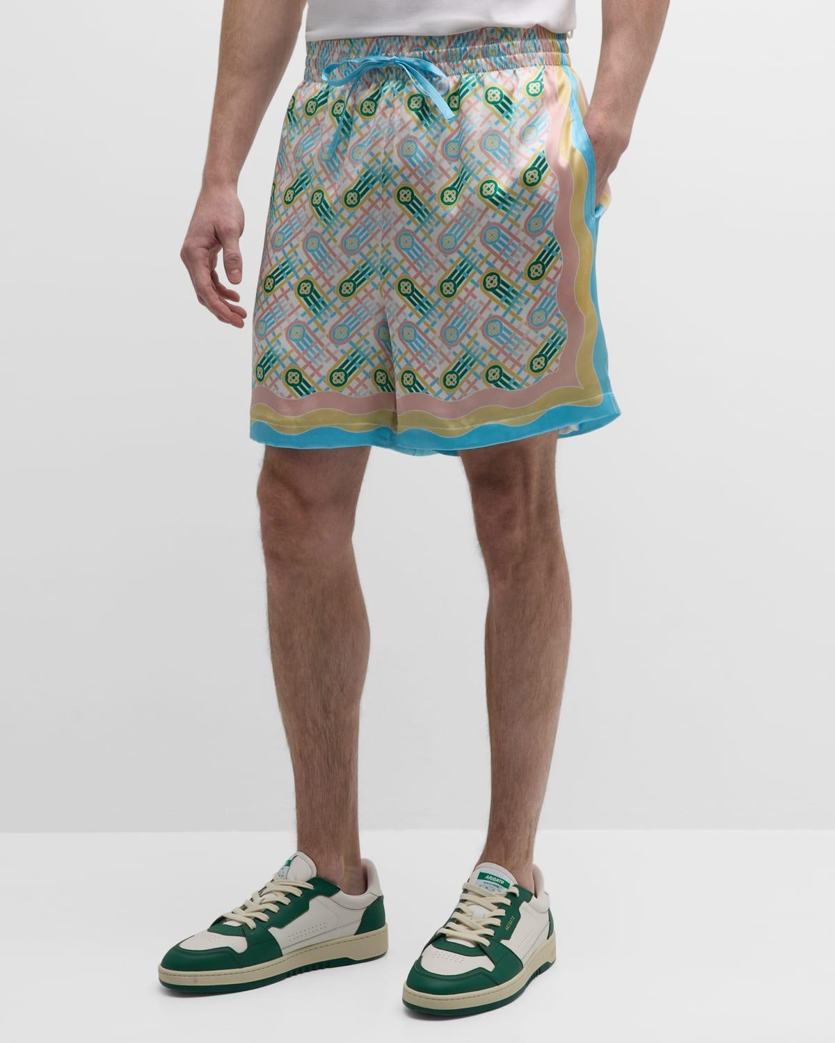 Mens Ping Pong Monogram Silk Shorts Product Image