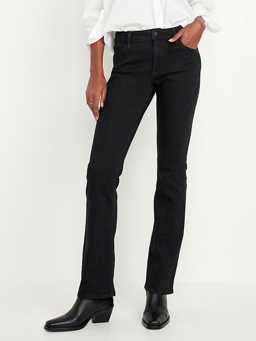 Mid-Rise Wow Boot-Cut Jeans Product Image