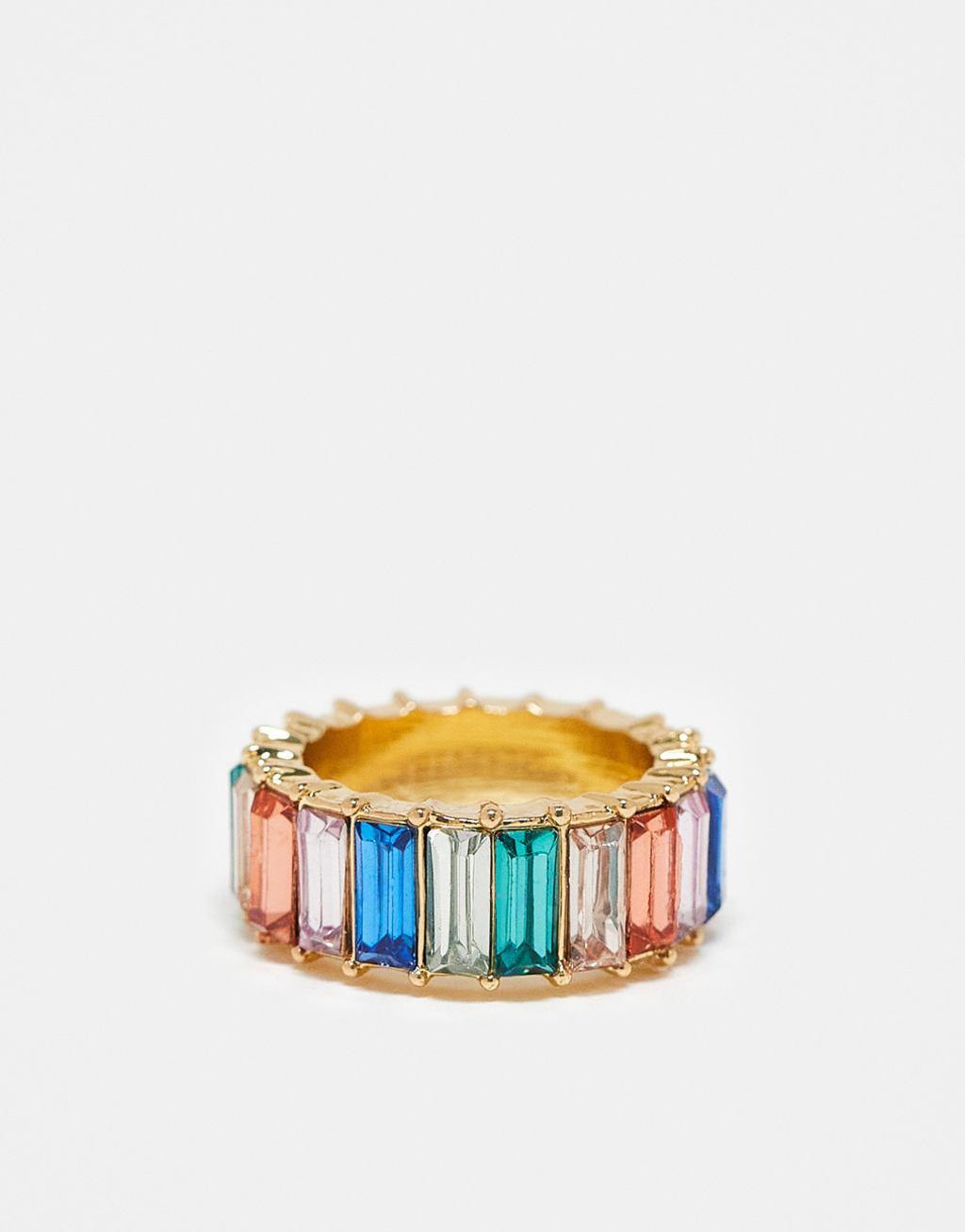 SVNX crystal ring in multicolors  Product Image