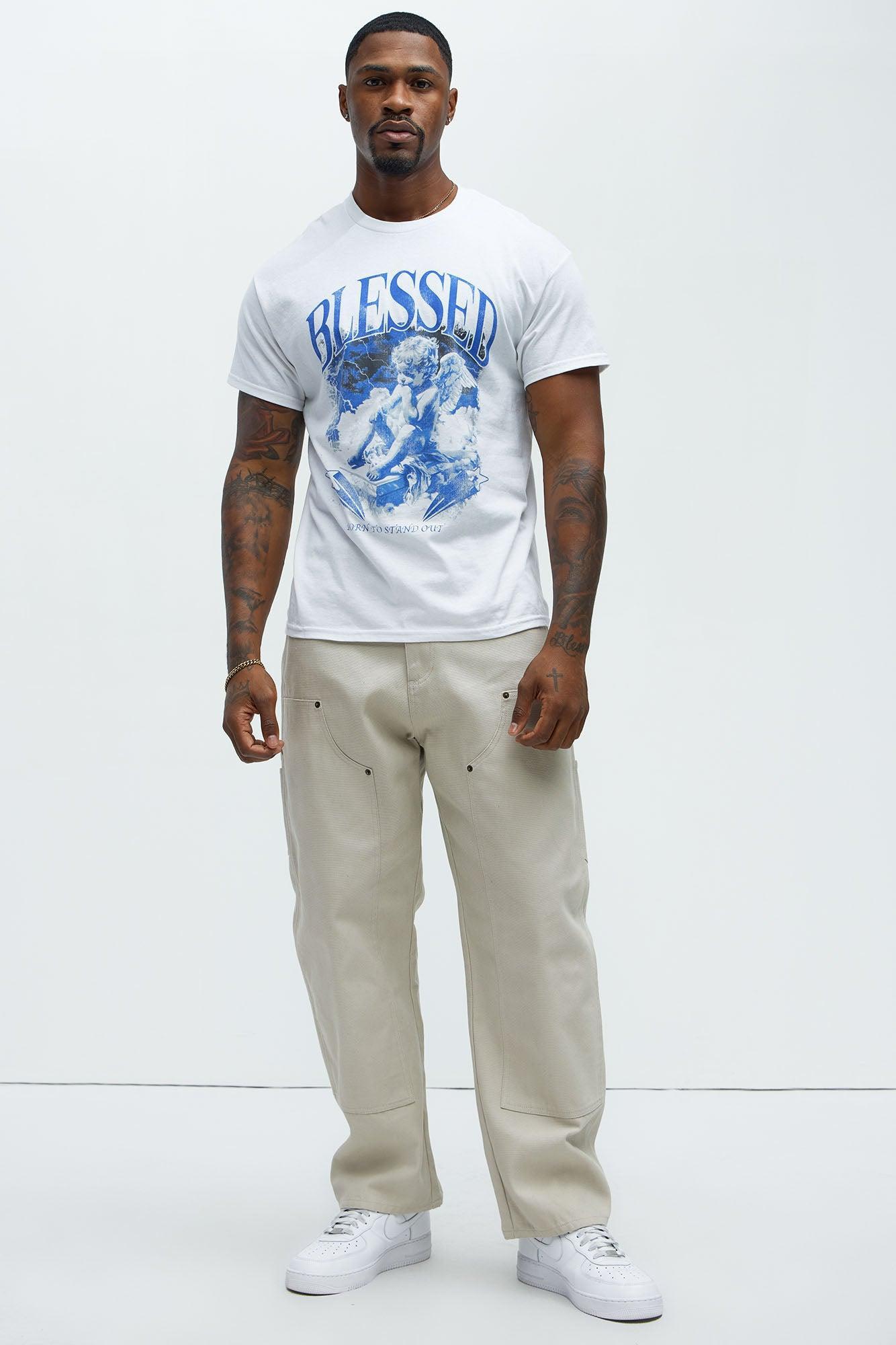 Born To Stand Out Short Sleeve Tee - White Product Image