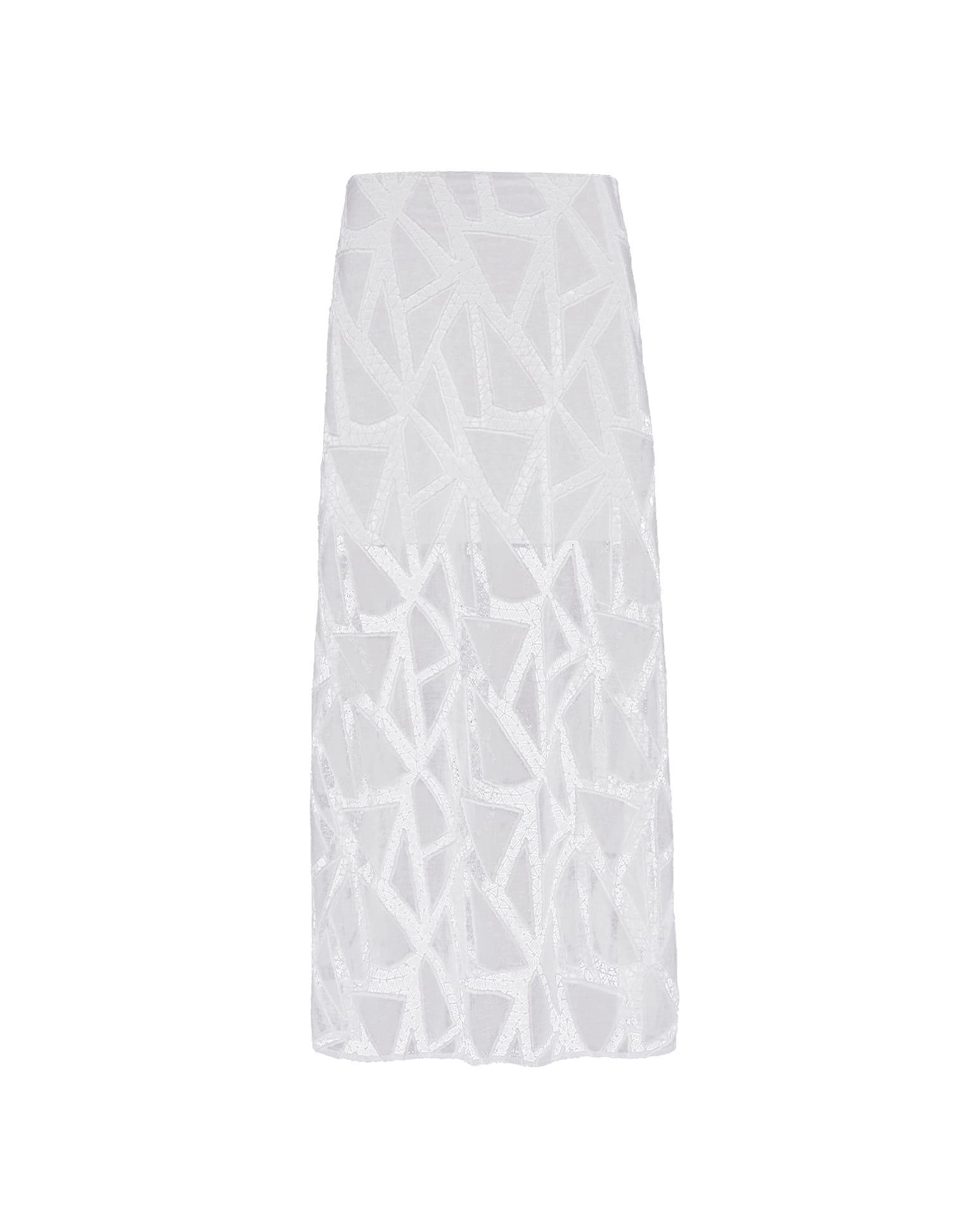 Juli Long Skirt - Off White Product Image