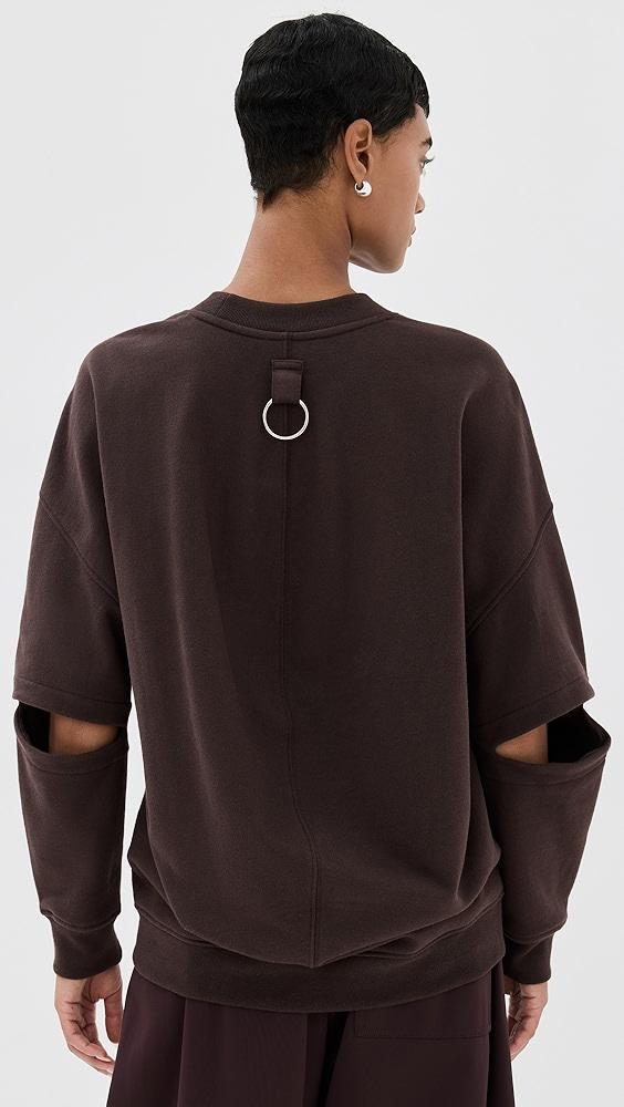 Tibi Cocoon Crew Neck Sweatshirt | Shopbop Product Image