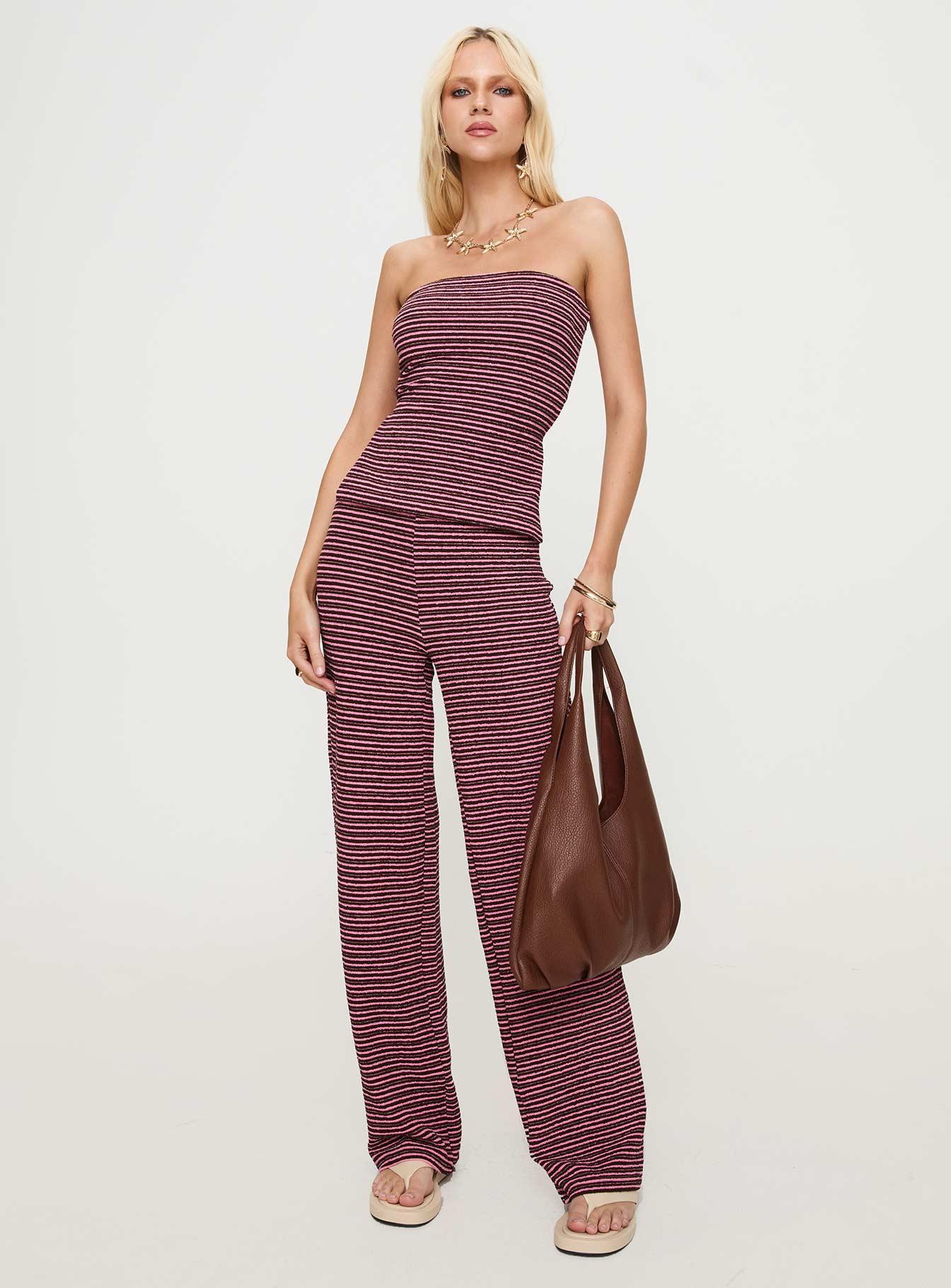 Televize Pants Brown / Pink Product Image