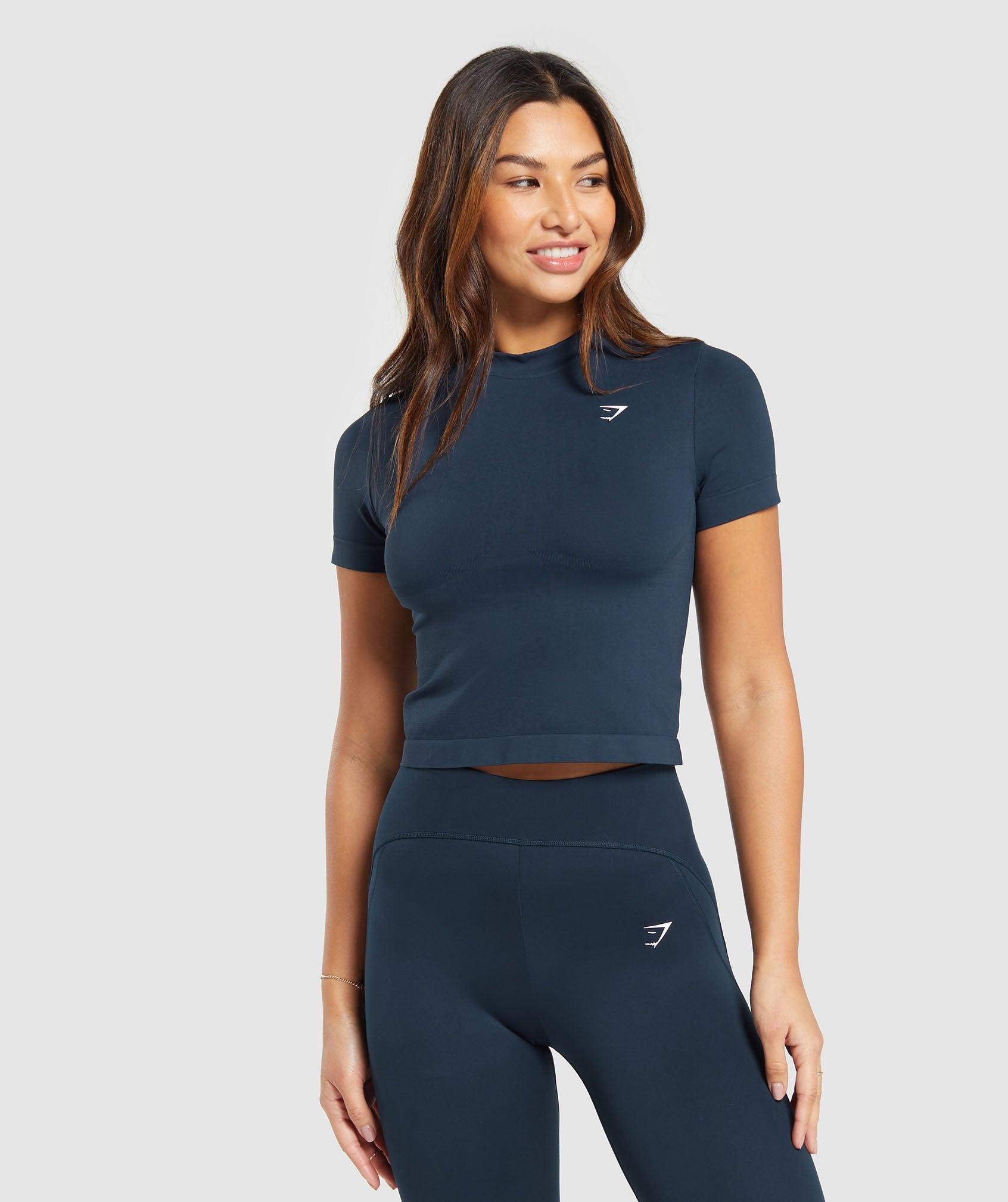 Gymshark Everyday Seamless Tight Fit Tee - Navy Female Product Image