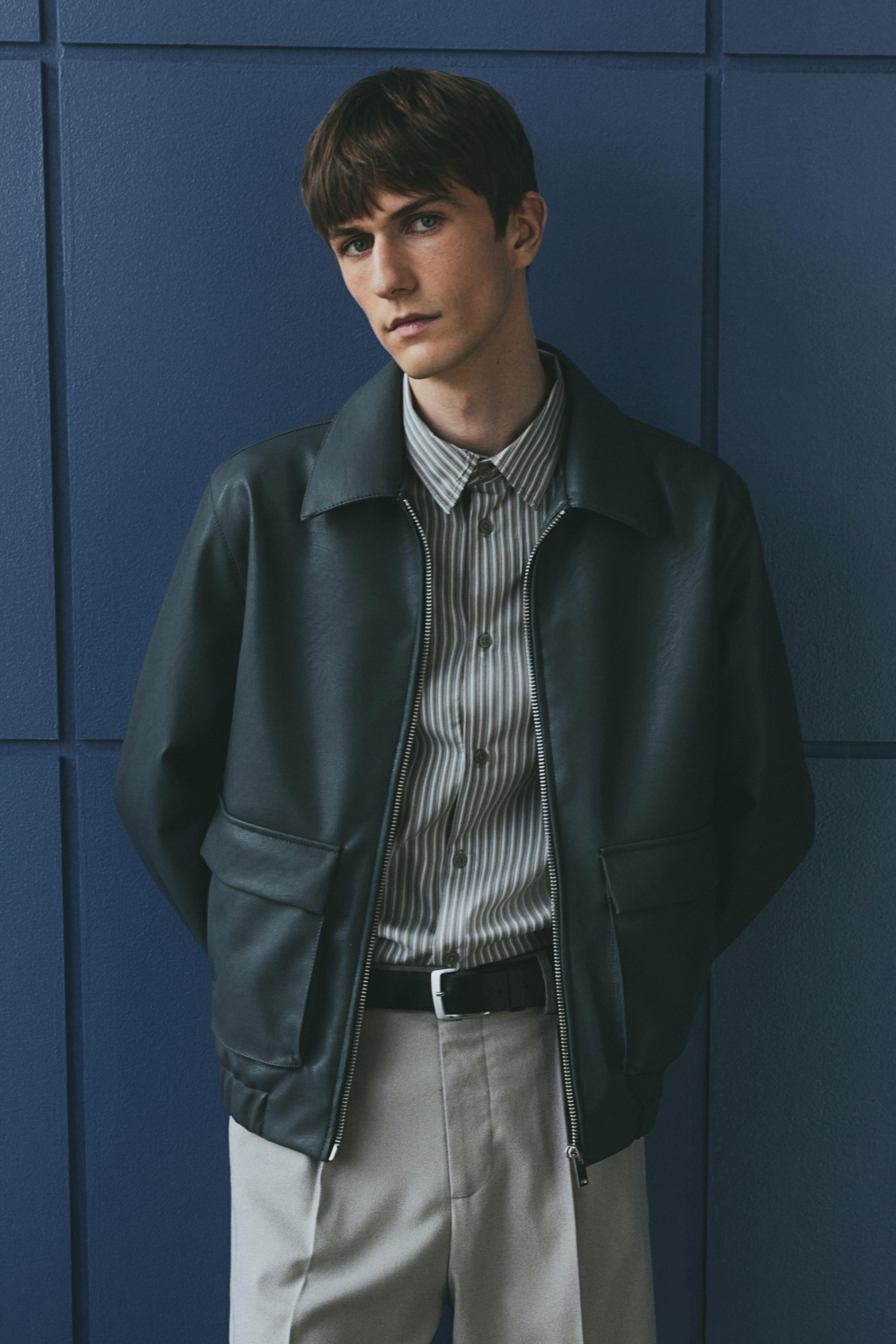 Regular-Fit Coated Jacket Product Image