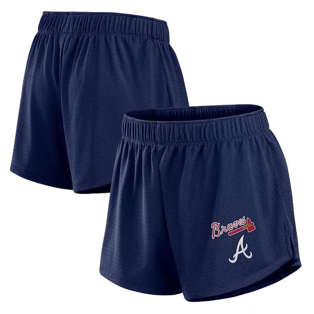 Womens Fanatics Atlanta Braves Mesh Shorts Blue Product Image