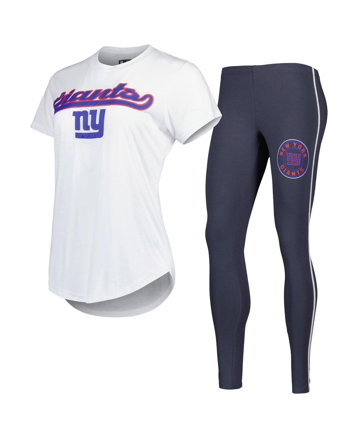 Womens Concepts Sport /Charcoal New York Giants Sonata T-Shirt & Leggings Sleep Set Product Image