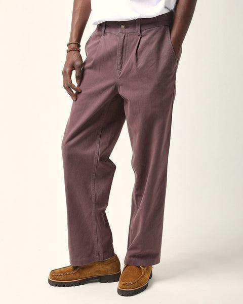 Heavy Twill Trouser - Purple Product Image