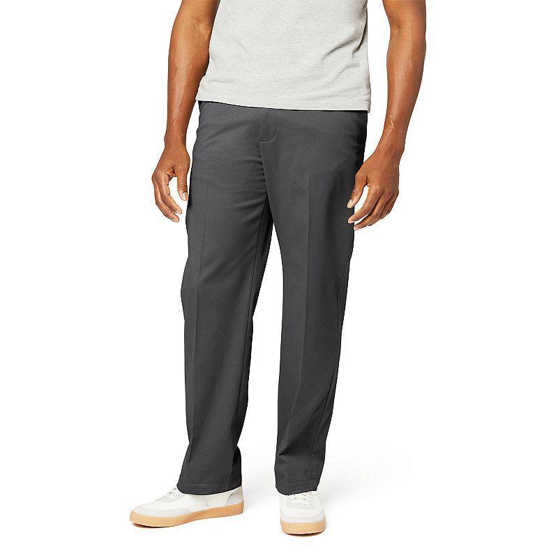 Mens Dockers Stretch Easy Khaki Classic-Fit Flat-Front Pants Grey Product Image