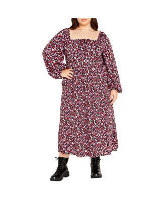 Plus Size Jessie Print Dress Product Image