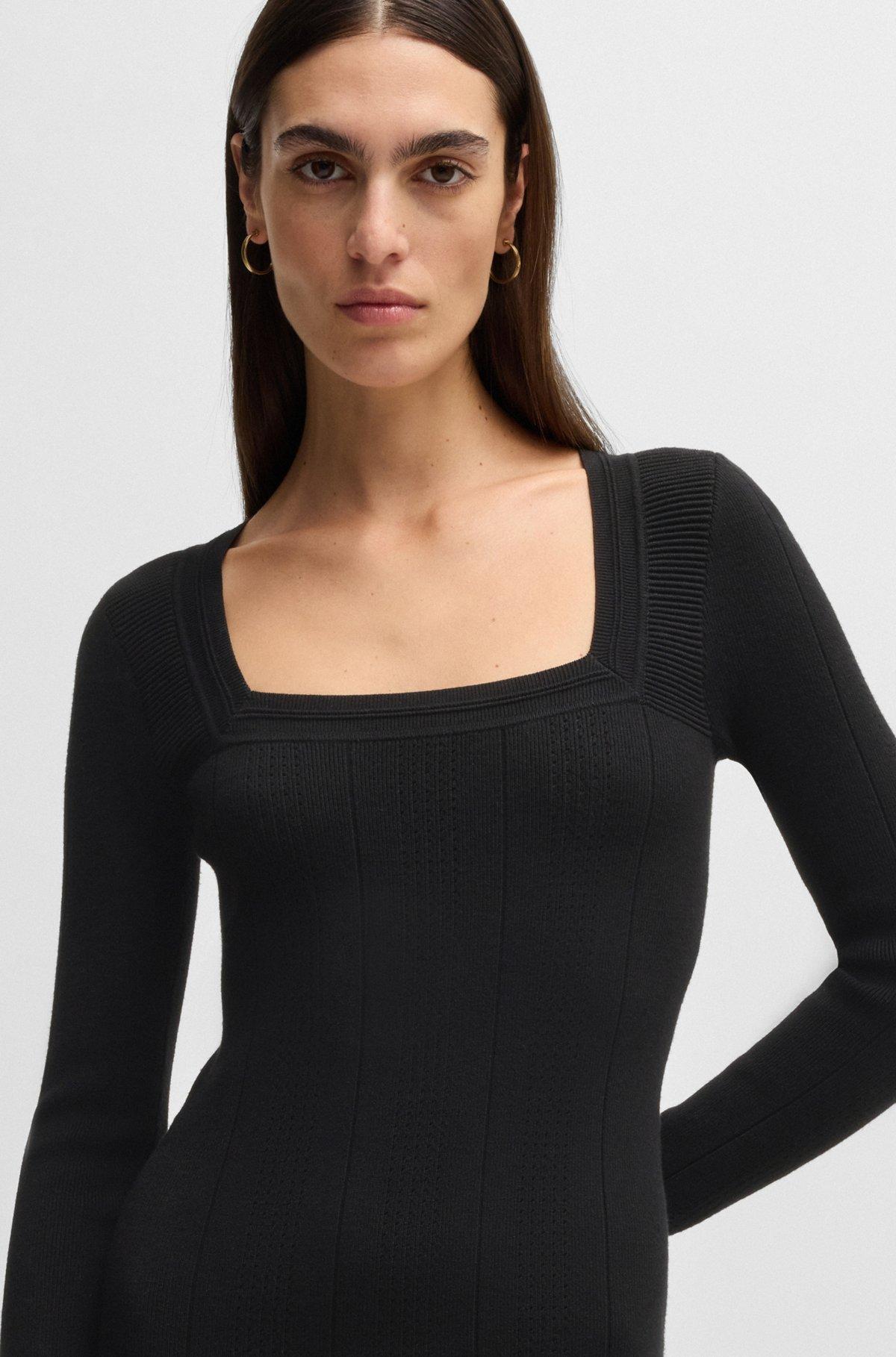 Knitted relaxed-fit dress with anti-bacterial finish Product Image