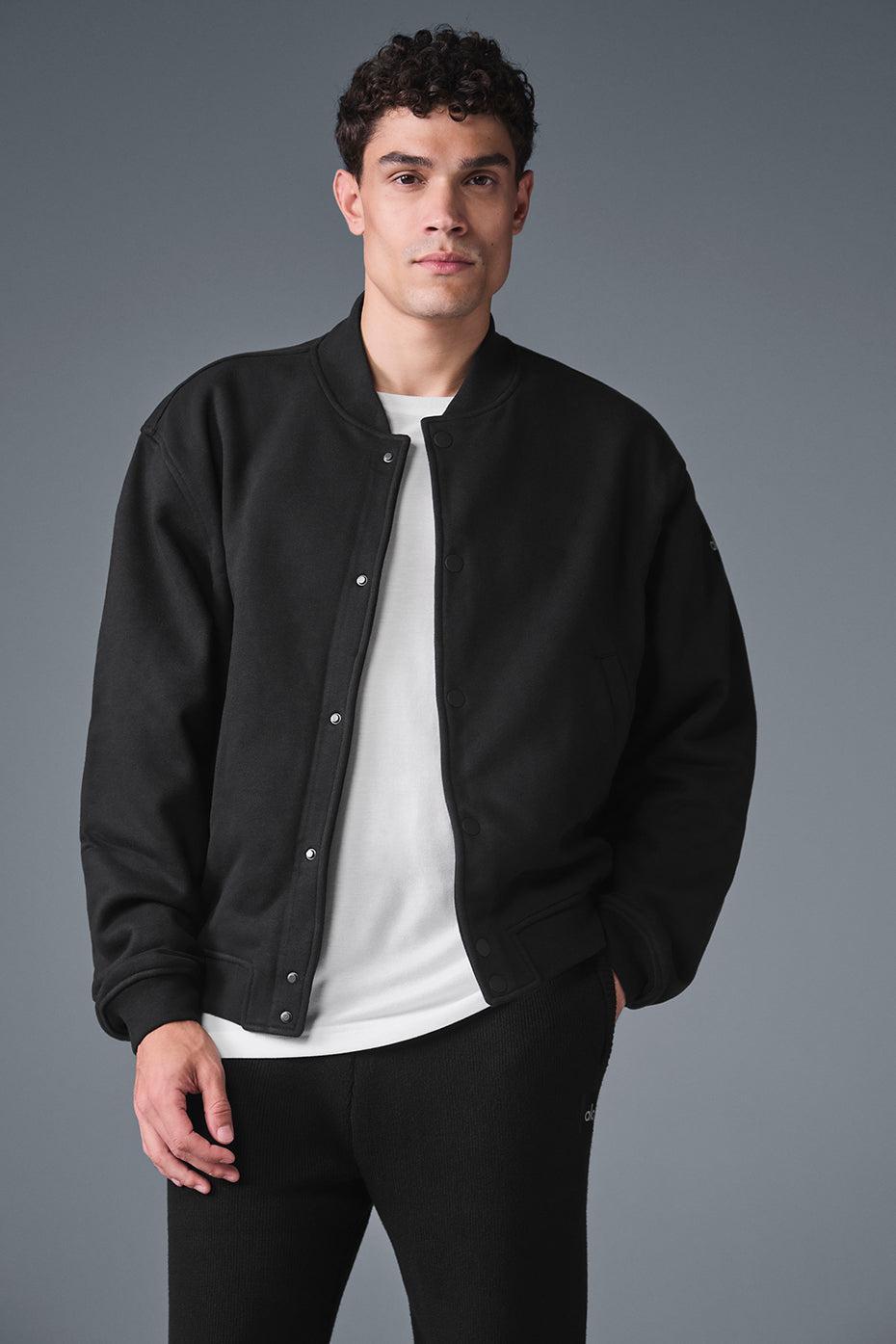 Renown Varsity Jacket - Black Male Product Image