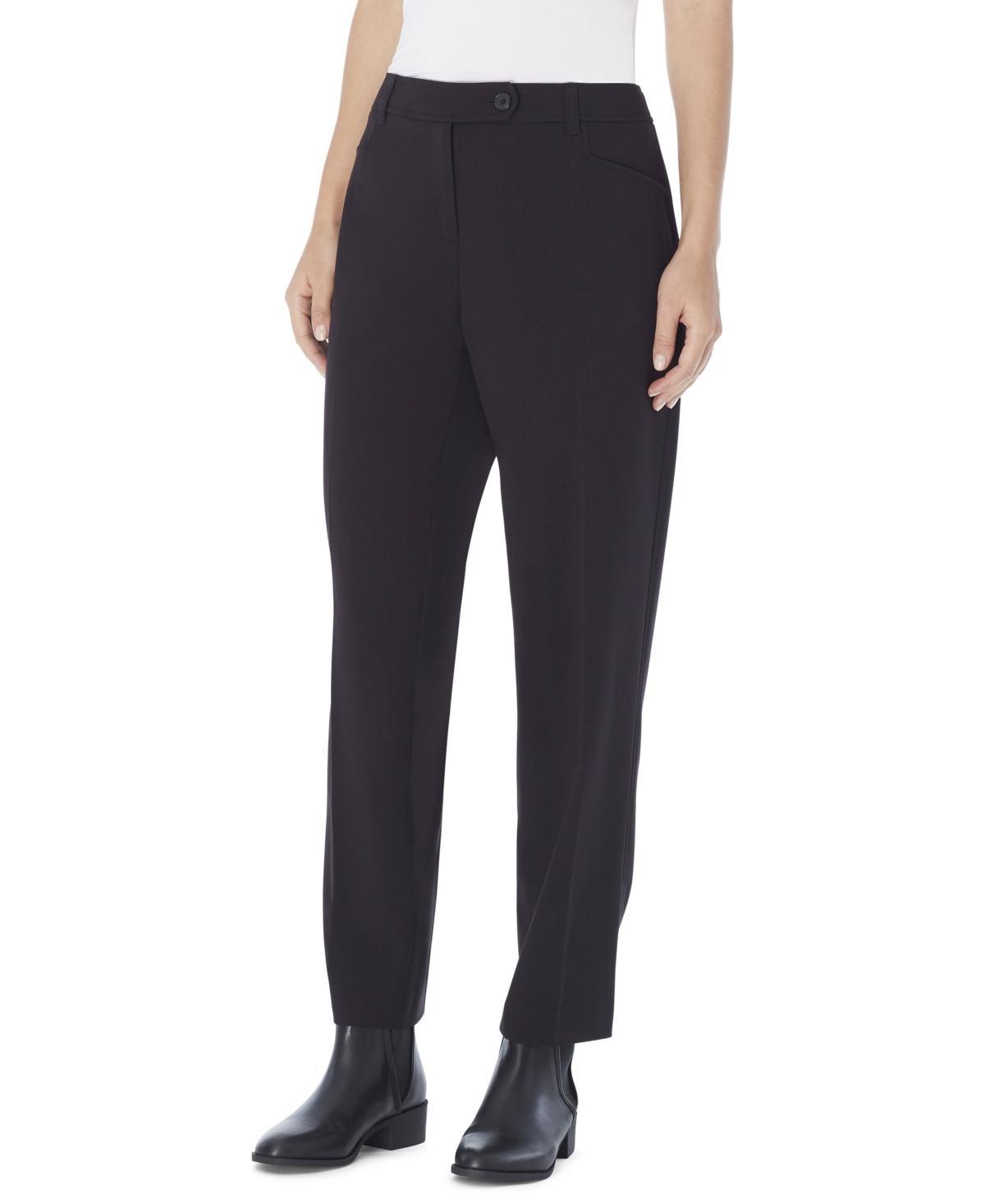 Jones New York Bi-Stretch Tapered Straight Leg Woven Pants Product Image