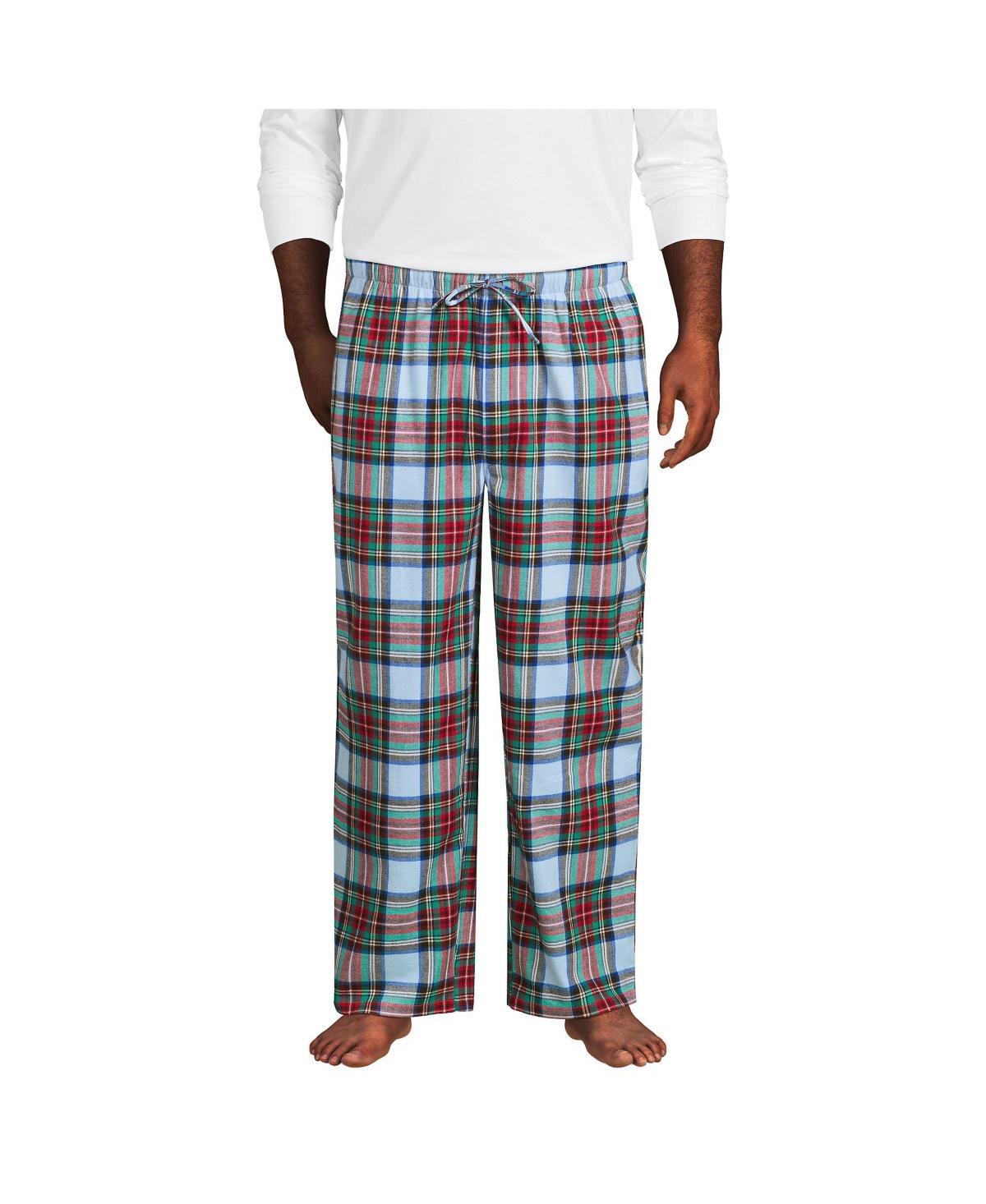 Lands End Mens Big and Tall Flannel Pajama Pants Product Image