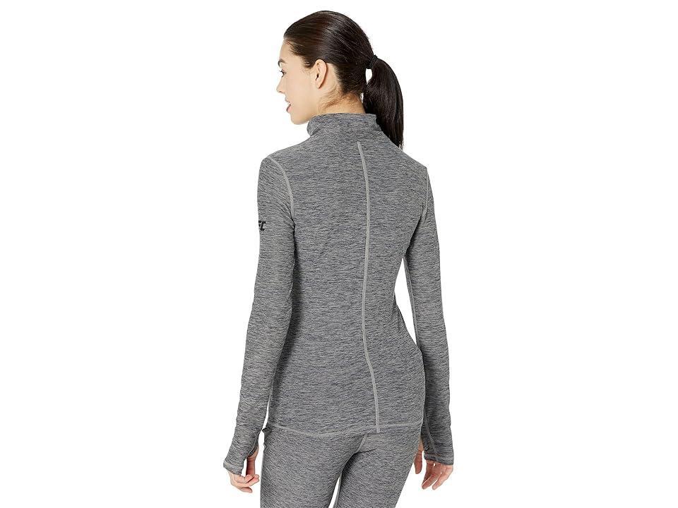 UFC Long Sleeve 1/4 Zip Pullover (Fogged Grey) Women's Clothing Product Image