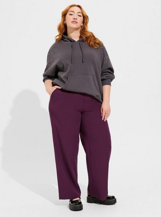 High-Rise Wide Leg City Twill Pant Product Image