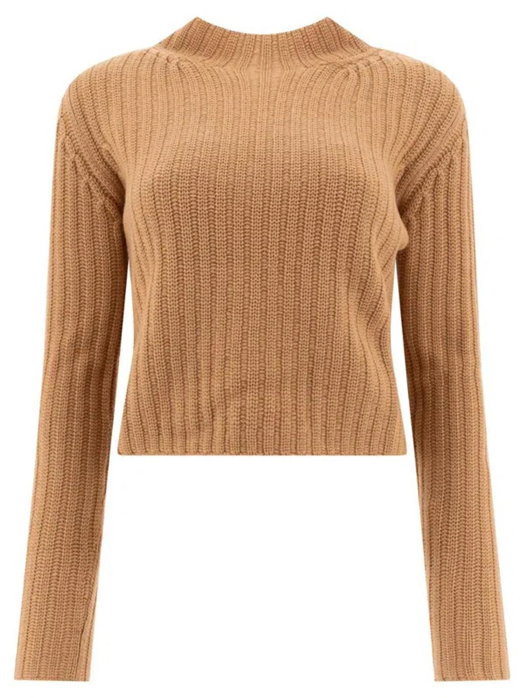 Aloa Ribbed Knit Jumper In Brown product image