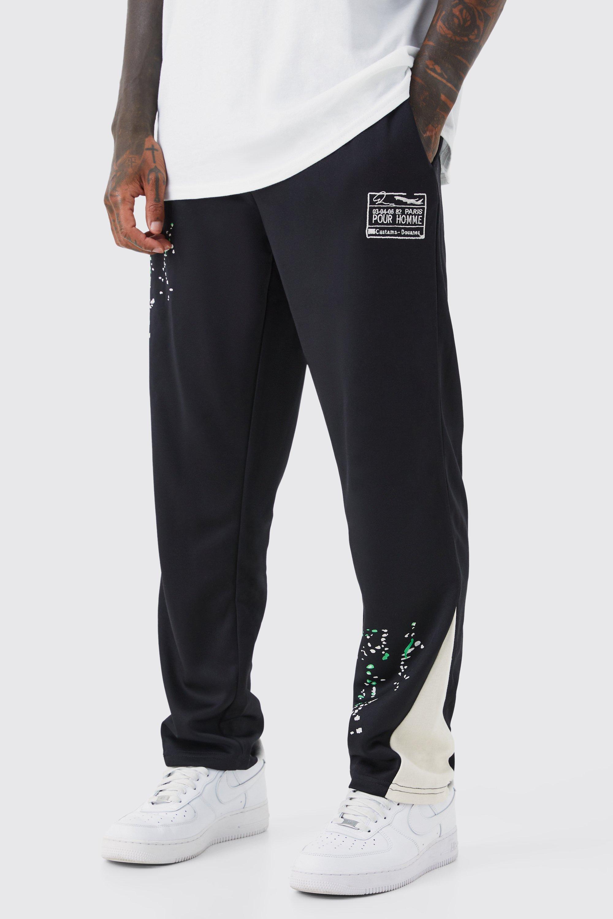 Regular Fit Tricot Gusset Sweatpants | boohooMAN USA Product Image