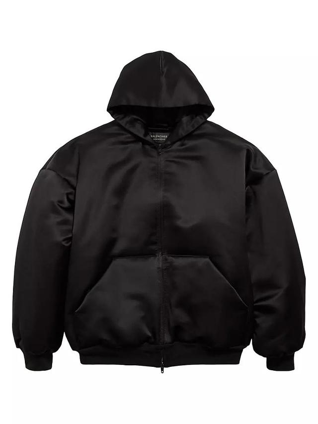 Padded Zip-Up Hoodie Product Image